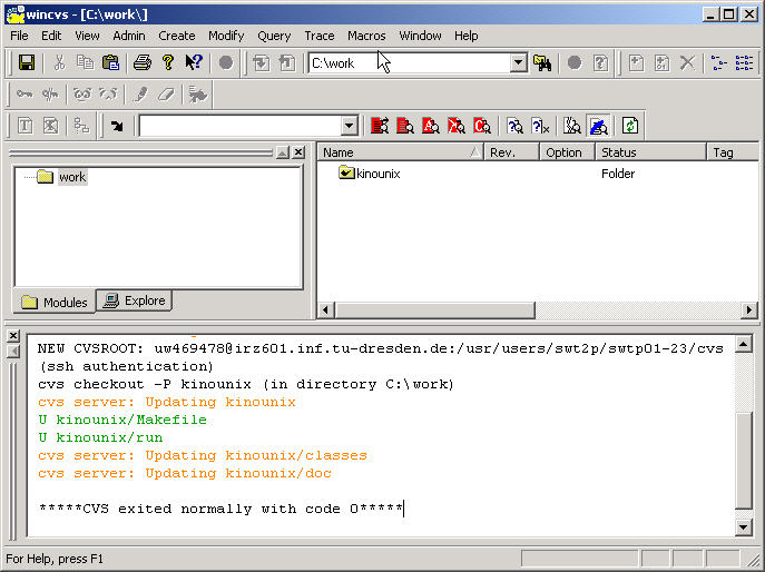 WinCVS ohne Passwort